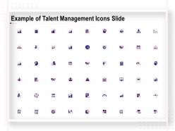Example of talent management icons slide ppt powerpoint presentation show