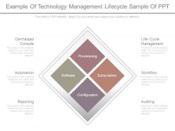 Example Of Technology Management Lifecycle Sample Of Ppt