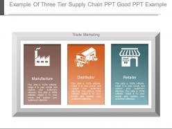 Example of three tier supply chain ppt good ppt example
