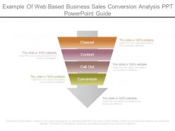 Example of web based business sales conversion analysis ppt powerpoint guide