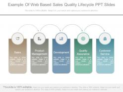 Example of web based sales quality lifecycle ppt slides
