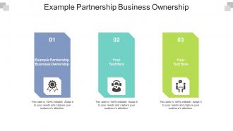 Example partnership business ownership ppt powerpoint presentation icon clipart cpb