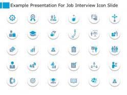 Example Presentation For Job Interview Icon Slide Planning