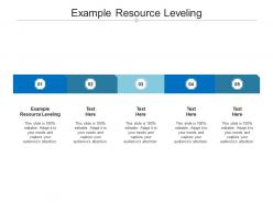 Example resource leveling ppt powerpoint presentation visual aids icon cpb