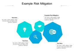 Example risk mitigation ppt powerpoint presentation icon smartart cpb