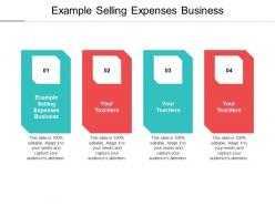 Example selling expenses business ppt powerpoint presentation slides deck cpb