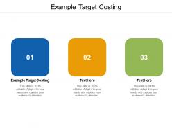 Example target costing ppt powerpoint presentation model visuals cpb