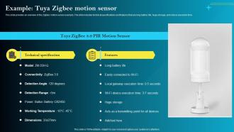 Example Tuya Zigbee Motion Sensor Iot Smart Homes Automation IOT SS