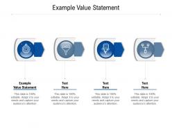 Example value statement ppt powerpoint presentation portfolio infographics cpb