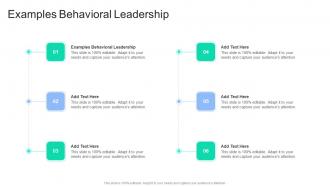 Examples Behavioral Leadership In Powerpoint And Google Slides