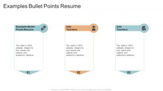 Examples Bullet Points Resume In Powerpoint And Google Slides Cpb