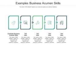 Examples business acumen skills ppt powerpoint presentation gallery background images cpb