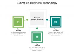 Examples business technology ppt powerpoint presentation show shapes cpb