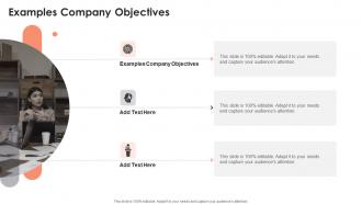 Examples Company Objectives In Powerpoint And Google Slides Cpb