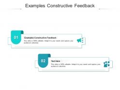 Examples constructive feedback ppt powerpoint presentation ideas layout ideas cpb