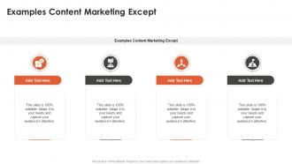 Examples Content Marketing Except In Powerpoint And Google Slides Cpb