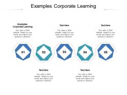 Examples corporate learning ppt powerpoint presentation infographics cpb