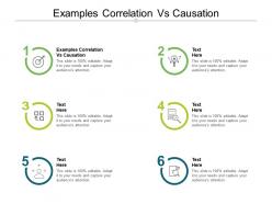Examples correlation vs causation ppt powerpoint presentation icon graphics tutorials cpb