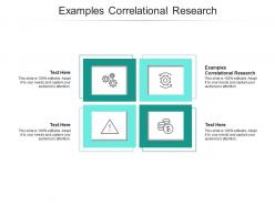 Examples correlational research ppt powerpoint presentation inspiration aids cpb