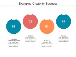Examples creativity business ppt powerpoint presentation ideas graphics template cpb