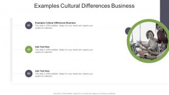 Examples Cultural Differences Business In Powerpoint And Google Slides Cpb