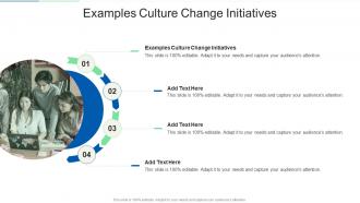 Examples Culture Change Initiatives In Powerpoint And Google Slides Cpb