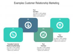 Examples customer relationship marketing ppt powerpoint presentation summary design templates cpb