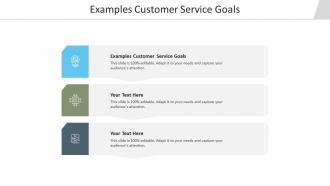 Examples customer service goals ppt powerpoint presentation professional show cpb