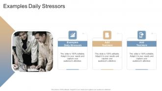 Examples Daily Stressors In Powerpoint And Google Slides Cpb