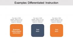Examples differentiated instruction ppt powerpoint presentation portfolio inspiration cpb
