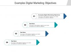 Examples digital marketing objectives ppt powerpoint presentation diagrams cpb