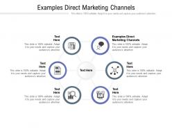 Examples direct marketing channels ppt powerpoint presentation ideas cpb