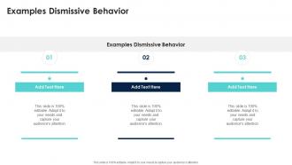 Examples Dismissive Behavior In Powerpoint And Google Slides Cpb