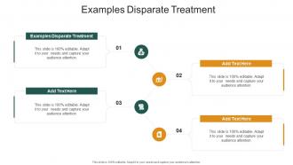 Examples Disparate Treatment In Powerpoint And Google Slides Cpb