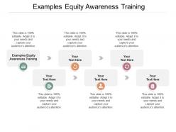 Examples equity awareness training ppt powerpoint presentation styles cpb