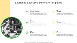 Examples Executive Summary Templates In Powerpoint And Google Slides Cpb