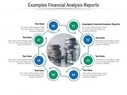 Examples financial analysis reports ppt powerpoint presentation model slideshow cpb
