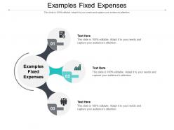 Examples fixed expenses ppt powerpoint presentation slides sample cpb
