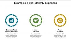 Examples fixed monthly expenses ppt powerpoint presentation infographics infographic template cpb