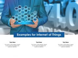 Examples for internet of things