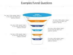 Examples funnel questions ppt powerpoint presentation professional show cpb