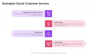 Examples Good Customer Service In Powerpoint And Google Slides Cpb