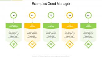 Examples Good Manager In Powerpoint And Google Slides Cpb
