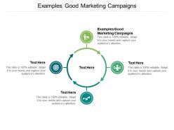 Examples good marketing campaigns ppt powerpoint layouts gallery cpb
