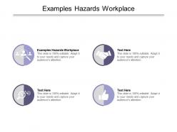 Examples hazards workplace ppt powerpoint presentation portfolio summary cpb