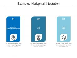 Examples horizontal integration ppt powerpoint presentation portfolio format ideas cpb