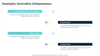 Examples Innovative Entrepreneurs In Powerpoint And Google Slides Cpb