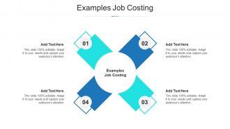 Examples Job Costing Ppt Powerpoint Presentation Outline Show Cpb
