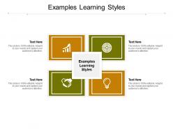 Examples learning styles ppt powerpoint presentation infographic template graphics cpb