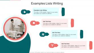 Examples Lists Writing In Powerpoint And Google Slides Cpb